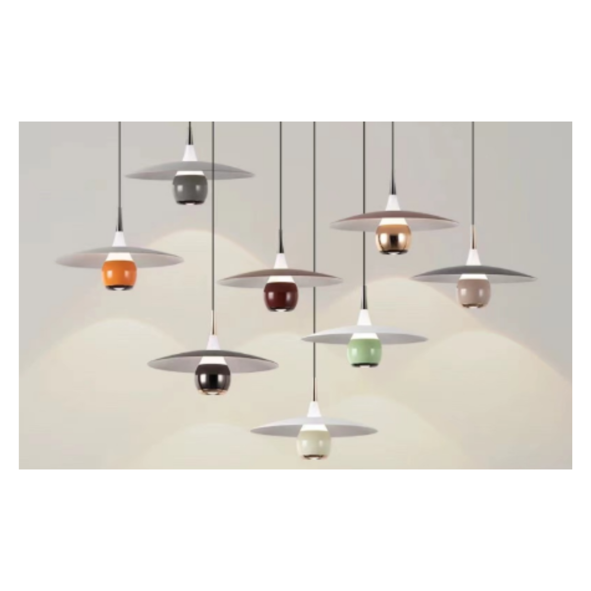 Saucer Drop Pendant Light